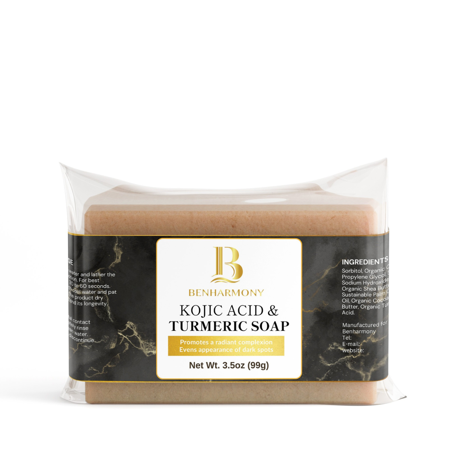 Benharmony Kojic Acid &Turmeric Soap